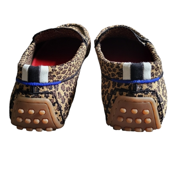 Rothy's Little Cat Leopard Print Driver Slip-On Loafers Size 10 - Picture 8 of 14